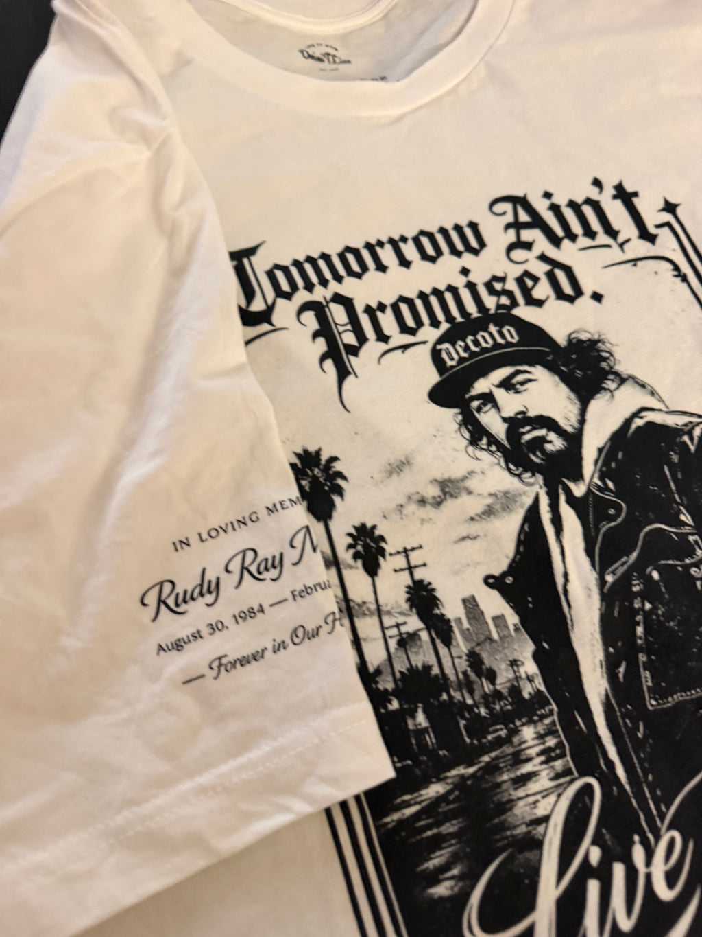 Tomorrow Ain’t Promised Memorial T-shirt-White