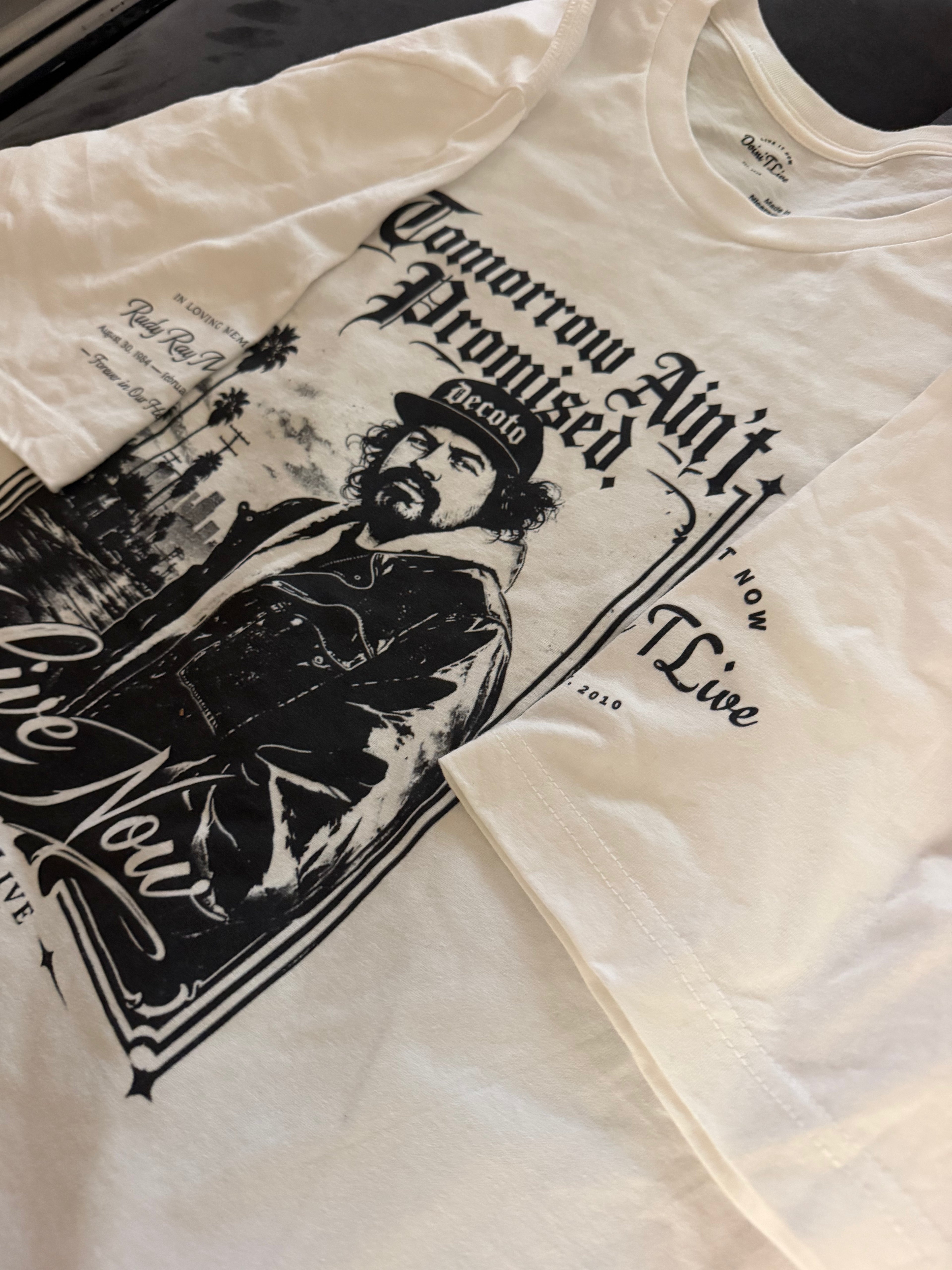 Tomorrow Ain’t Promised Memorial T-shirt-White
