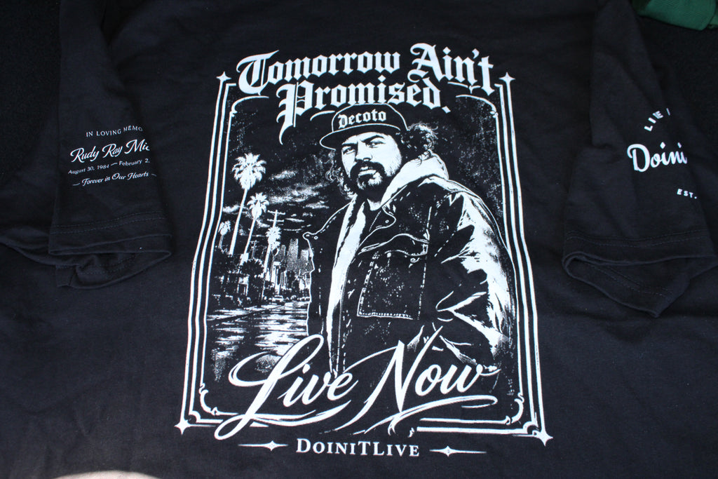 Tomorrow Ain’t Promised Memorial T-shirt-Black